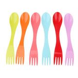 Maxbell 12 Pieces Portable Plastic Camping Tableware Set Chopsticks Spoons Forks - Aladdin Shoppers