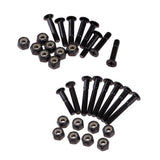 Maxbell 8x Skateboard Mounting Screws with 2x Riser Pad Longboard Hardware 25mm+3mm
