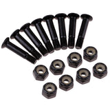 Maxbell 8x Skateboard Mounting Screws with 2x Riser Pad Longboard Hardware 25mm+3mm