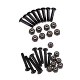 Maxbell 8x Skateboard Mounting Screws with 2x Riser Pad Longboard Hardware 25mm+3mm