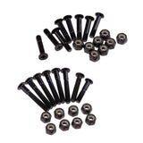 Maxbell 8x Skateboard Mounting Screws with 2x Riser Pad Longboard Hardware 25mm+3mm