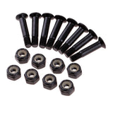 Maxbell 8x Skateboard Mounting Screws with 2x Riser Pad Longboard Hardware 25mm+3mm