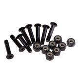 Maxbell 8x Skateboard Mounting Screws with 2x Riser Pad Longboard Hardware 25mm+3mm