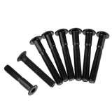 Maxbell 8x Skateboard Mounting Screws with 2x Riser Pad Longboard Hardware 35mm+3mm