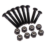 Maxbell 8x Skateboard Mounting Screws with 2x Riser Pad Longboard Hardware 35mm+3mm