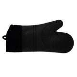 Maxbell Maxbell Heat Resistant Silicone Oven Glove Pot Holder Grilling Cooking Baking Black