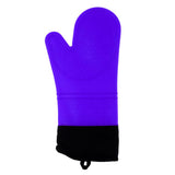 Maxbell Maxbell Heat Resistant Silicone Oven Glove Pot Holder Grilling Cooking Baking Purple