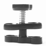 Maxbell 2 Pieces Underwater Diving Flashlight Torch Ball Join Connector Clamp Mount