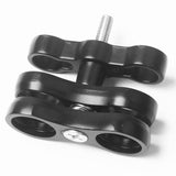 Maxbell 2 Pieces Underwater Diving Flashlight Torch Ball Join Connector Clamp Mount