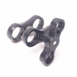 Maxbell 2 Pieces Underwater Diving Flashlight Torch Ball Join Connector Clamp Mount