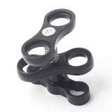 Maxbell 2 Pieces Underwater Diving Flashlight Torch Ball Join Connector Clamp Mount