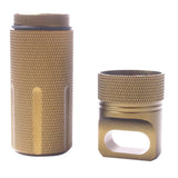 Maxbell Survival Pill Box Case Waterproof Aluminum Holder Container Medicine Capsule Green