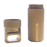 Maxbell Survival Pill Box Case Waterproof Aluminum Holder Container Medicine Capsule Green