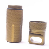 Maxbell Survival Pill Box Case Waterproof Aluminum Holder Container Medicine Capsule Green