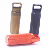 Maxbell Survival Pill Box Case Waterproof Aluminum Holder Container Medicine Capsule Orange