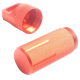 Maxbell Survival Pill Box Case Waterproof Aluminum Holder Container Medicine Capsule Orange
