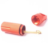 Maxbell Survival Pill Box Case Waterproof Aluminum Holder Container Medicine Capsule Orange