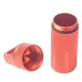 Maxbell Survival Pill Box Case Waterproof Aluminum Holder Container Medicine Capsule Orange