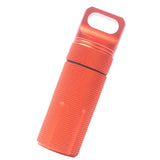 Maxbell Survival Pill Box Case Waterproof Aluminum Holder Container Medicine Capsule Orange