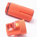 Maxbell Survival Pill Box Case Waterproof Aluminum Holder Container Medicine Capsule Orange