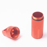 Maxbell Survival Pill Box Case Waterproof Aluminum Holder Container Medicine Capsule Orange