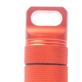 Maxbell Survival Pill Box Case Waterproof Aluminum Holder Container Medicine Capsule Orange