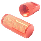 Maxbell Survival Pill Box Case Waterproof Aluminum Holder Container Medicine Capsule Orange