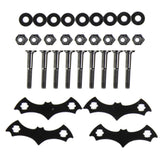 Maxbell Maxbell 4 Set Longboard Skateboard Deck Protect Cushion Gasket Bolts Nuts Screw Mounting Kit