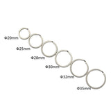 20Pcs Stainless Steel O Ring Sports Key Chain Buckle Holder Camping Silver