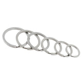 20Pcs Stainless Steel O Ring Sports Key Chain Buckle Holder Camping Silver