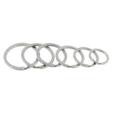 20Pcs Stainless Steel O Ring Sports Key Chain Buckle Holder Camping Silver
