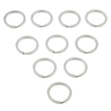 20Pcs Stainless Steel O Ring Sports Key Chain Buckle Holder Camping Silver