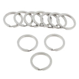 20Pcs Stainless Steel O Ring Sports Key Chain Buckle Holder Camping Silver