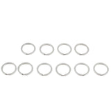 20Pcs Stainless Steel O Ring Sports Key Chain Buckle Holder Camping Silver