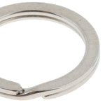 20Pcs Stainless Steel O Ring Sports Key Chain Buckle Holder Camping Silver
