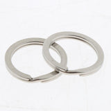 20Pcs Stainless Steel O Ring Sports Key Chain Buckle Holder Camping Silver
