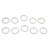 20Pcs Stainless Steel O Ring Sports Key Chain Buckle Holder Camping Silver