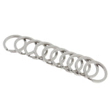 20Pcs Stainless Steel O Ring Sports Key Chain Buckle Holder Camping Silver