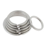 20Pcs Stainless Steel O Ring Sports Key Chain Buckle Holder Camping Silver