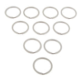 20Pcs Stainless Steel O Ring Sports Key Chain Buckle Holder Camping Silver