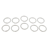 20Pcs Stainless Steel O Ring Sports Key Chain Buckle Holder Camping Silver
