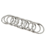 20Pcs Stainless Steel O Ring Sports Key Chain Buckle Holder Camping Silver