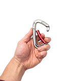 Maxbell 24KN Rock Climbing Carabiner D Type Metal Snap Hook Locking Open Gate Buckle - Aladdin Shoppers