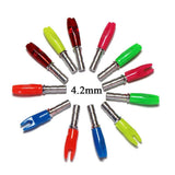 Maxbell 12 Pieces Plastic Archery Precision Nocks for ID 4.2mm Arrow Shaft Universal Orange - Aladdin Shoppers