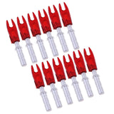 Maxbell 12 Pieces Plastic Archery Precision Nocks for ID 4.2mm Arrow Shaft Universal Red - Aladdin Shoppers