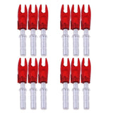 Maxbell 12 Pieces Plastic Archery Precision Nocks for ID 4.2mm Arrow Shaft Universal Red - Aladdin Shoppers