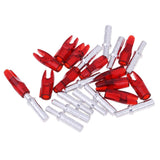 Maxbell 12 Pieces Plastic Archery Precision Nocks for ID 4.2mm Arrow Shaft Universal Red - Aladdin Shoppers