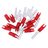 Maxbell 12 Pieces Plastic Archery Precision Nocks for ID 4.2mm Arrow Shaft Universal Red - Aladdin Shoppers