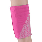 Maxbell Maxbell Reflective Running Sports Armband Phone Holder Arm Wrist Belt Bag Rose Red L