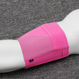 Maxbell Maxbell Reflective Running Sports Armband Phone Holder Arm Wrist Belt Bag Rose Red L